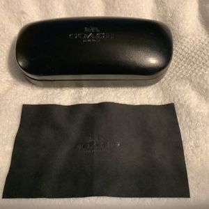 COACH Black Hardshell Clamshell Eyeglass Case